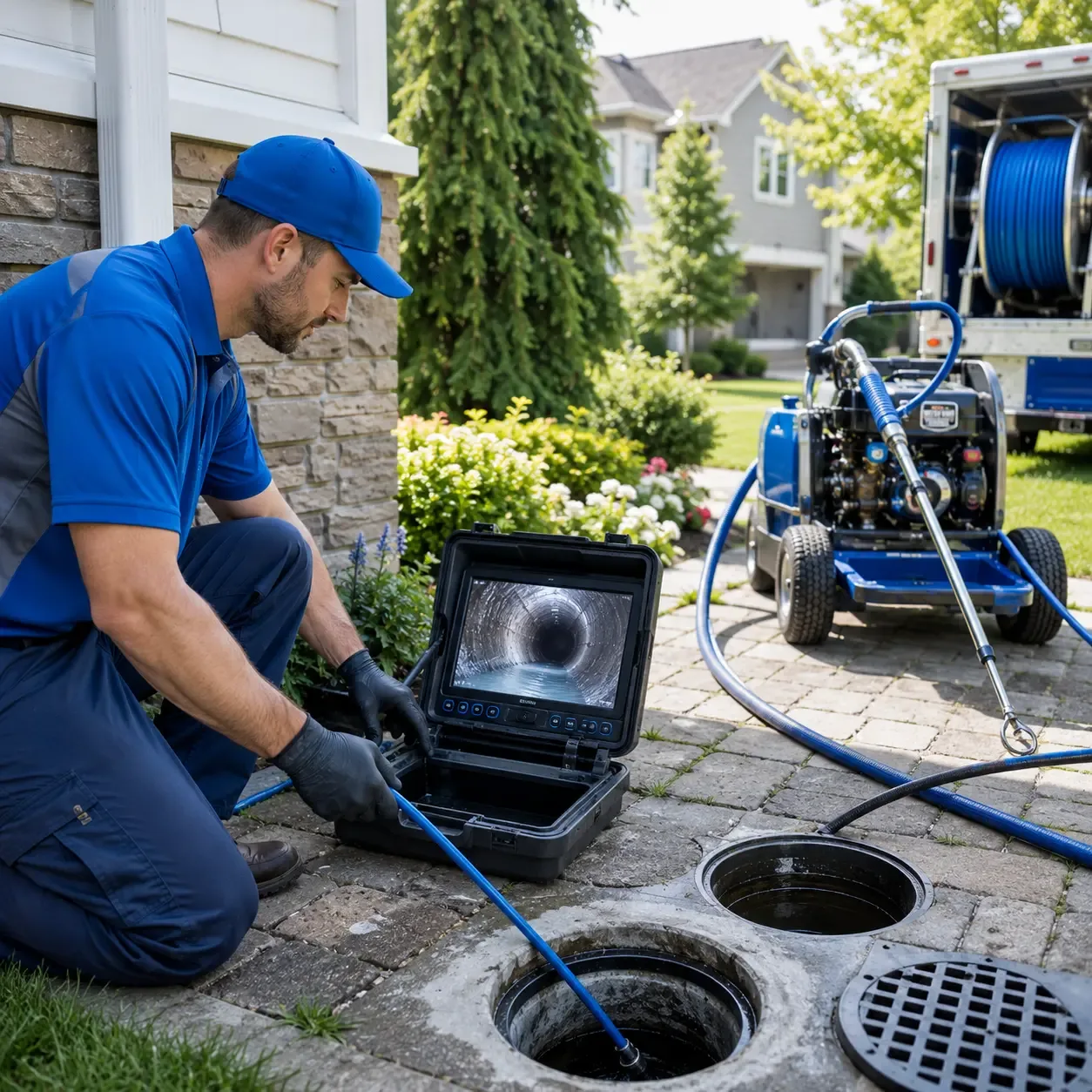 Outdoor drain cleaning professionals serving Isom, KY